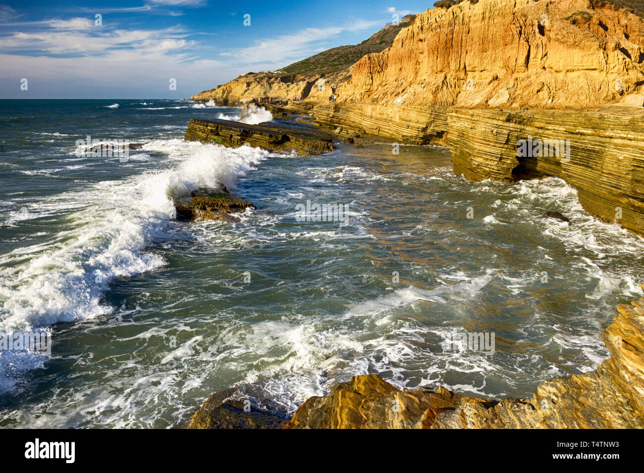 Sunset Cliffs, San Diego, Kalifornien Stockfoto