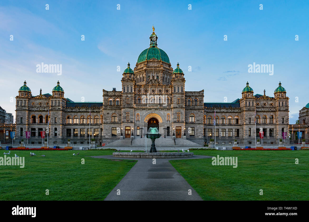 Kanada, Victoria, Britisch-Kolumbien Parlamentsgebäude Stockfoto