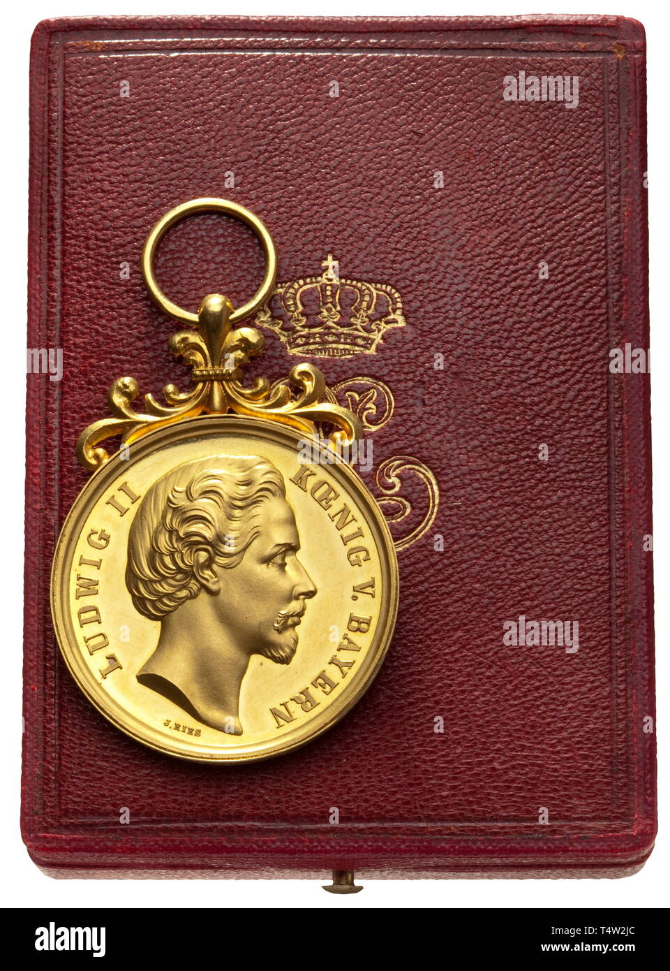 Ein Gold Ludwig Medaille für Wissenschaft und Kunst, die von Royal