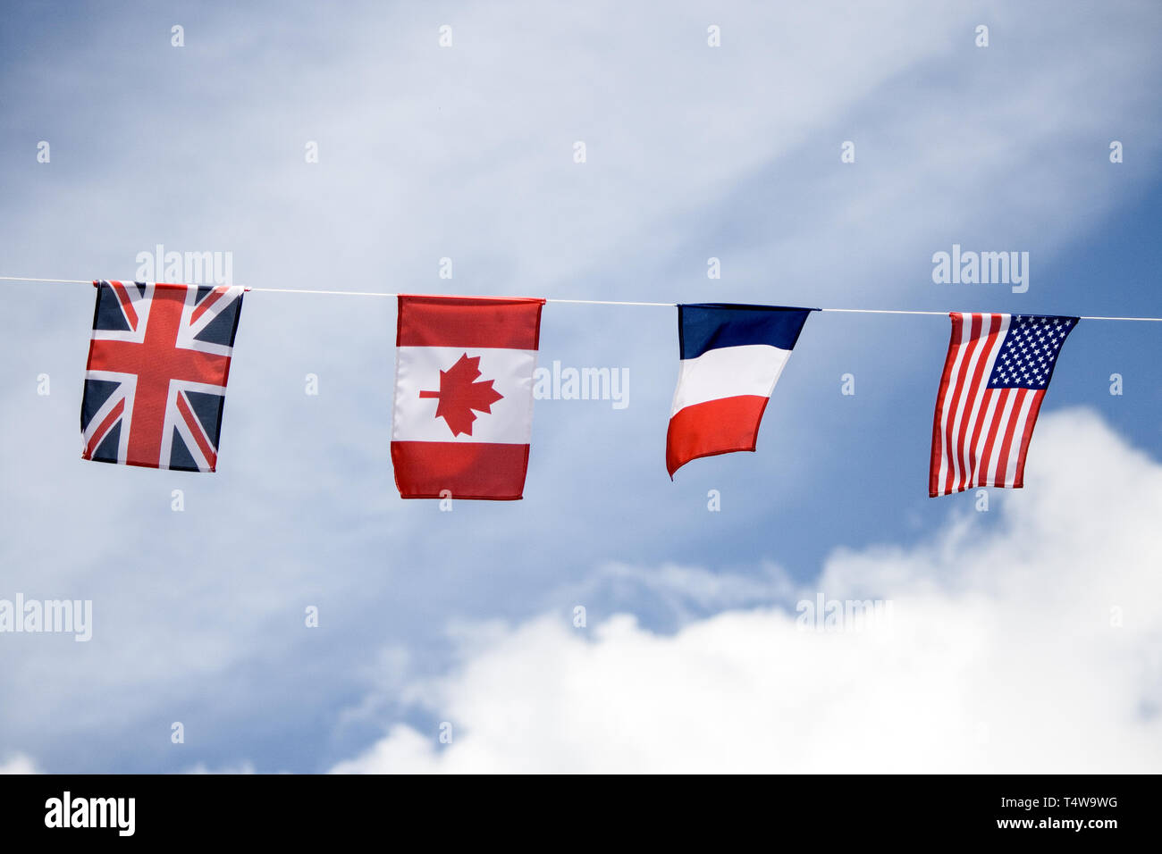 Weltkrieg zwei D-Day Jubiläum Gedenkfeiern, Normandie Frankreich Stockfoto