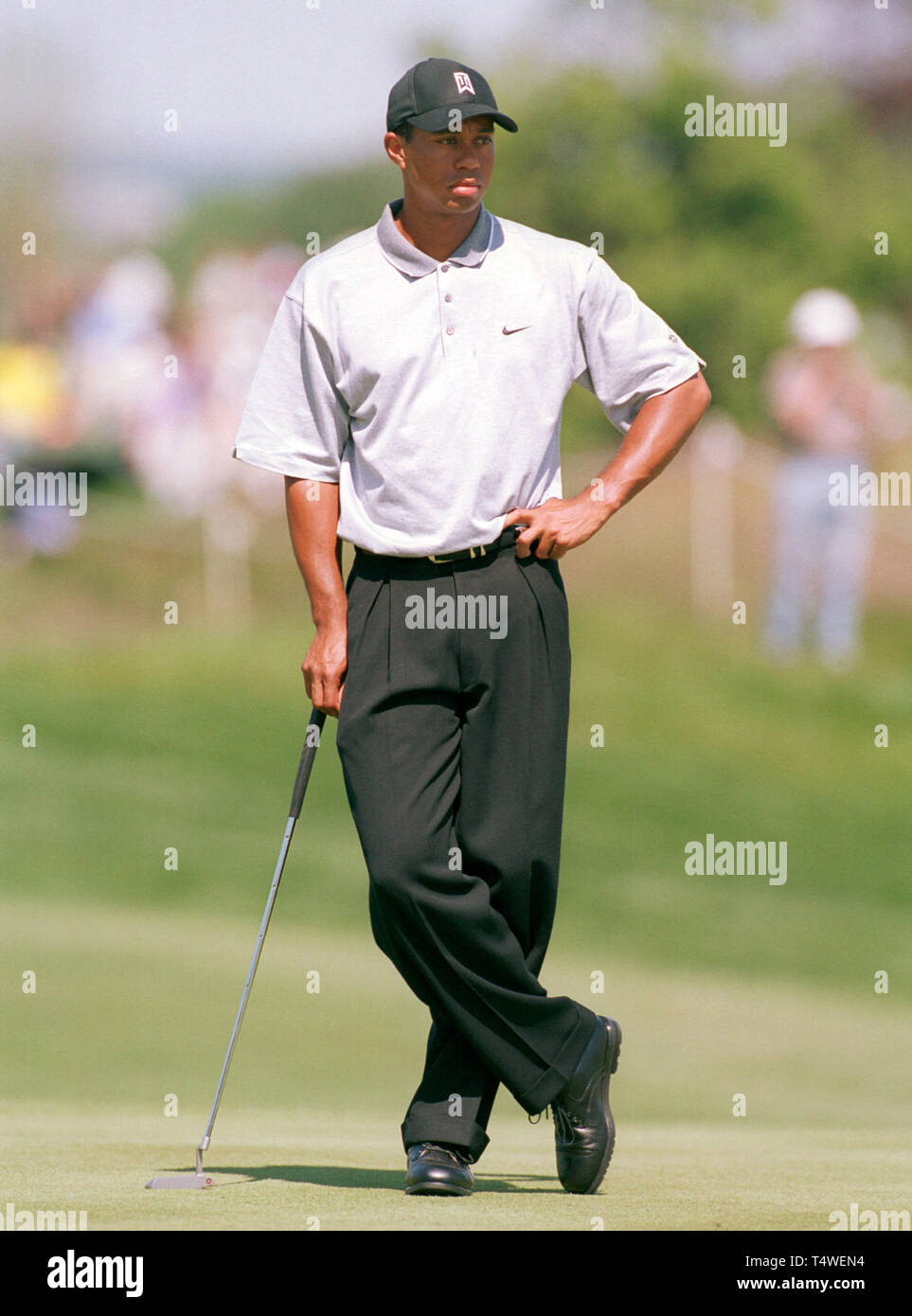 Golf Club St. Leon-Rot Deutschland 16.5.2002, Golf Deutsche Bank/SAP Open, Morgens --- Tiger Woods (USA) Stockfoto