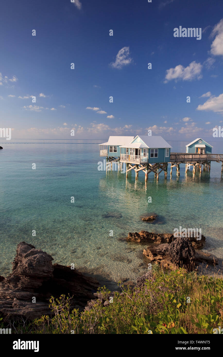 Bermuda, Sandys Parish, Strand-bungalows Stockfoto