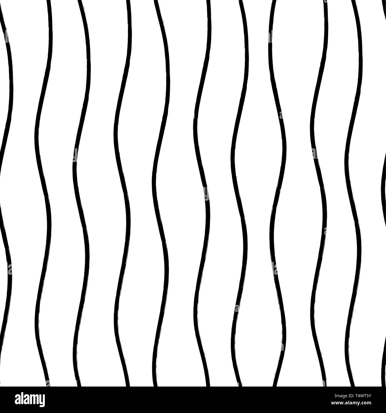 Wellenförmige vertikale Linien nahtlose Muster. Bewegung Illusion. Wave Bewegung Vektor-illustration Hintergrund für Interieur-, Mode-, Textil-, Fläche-, Web-, Ho Stock Vektor