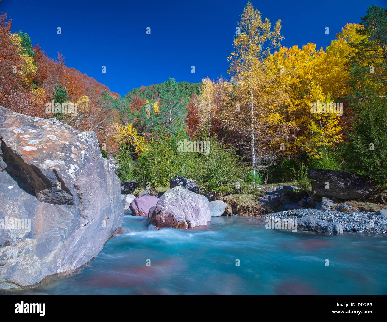 Nationalpark von Ordesa und Monte Perdido. Pyrenäen von Aragon. Spanien Stockfoto