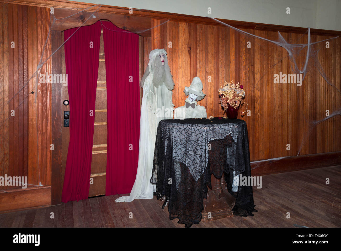Alte Cowtown Museum Halloween Feier Stockfoto