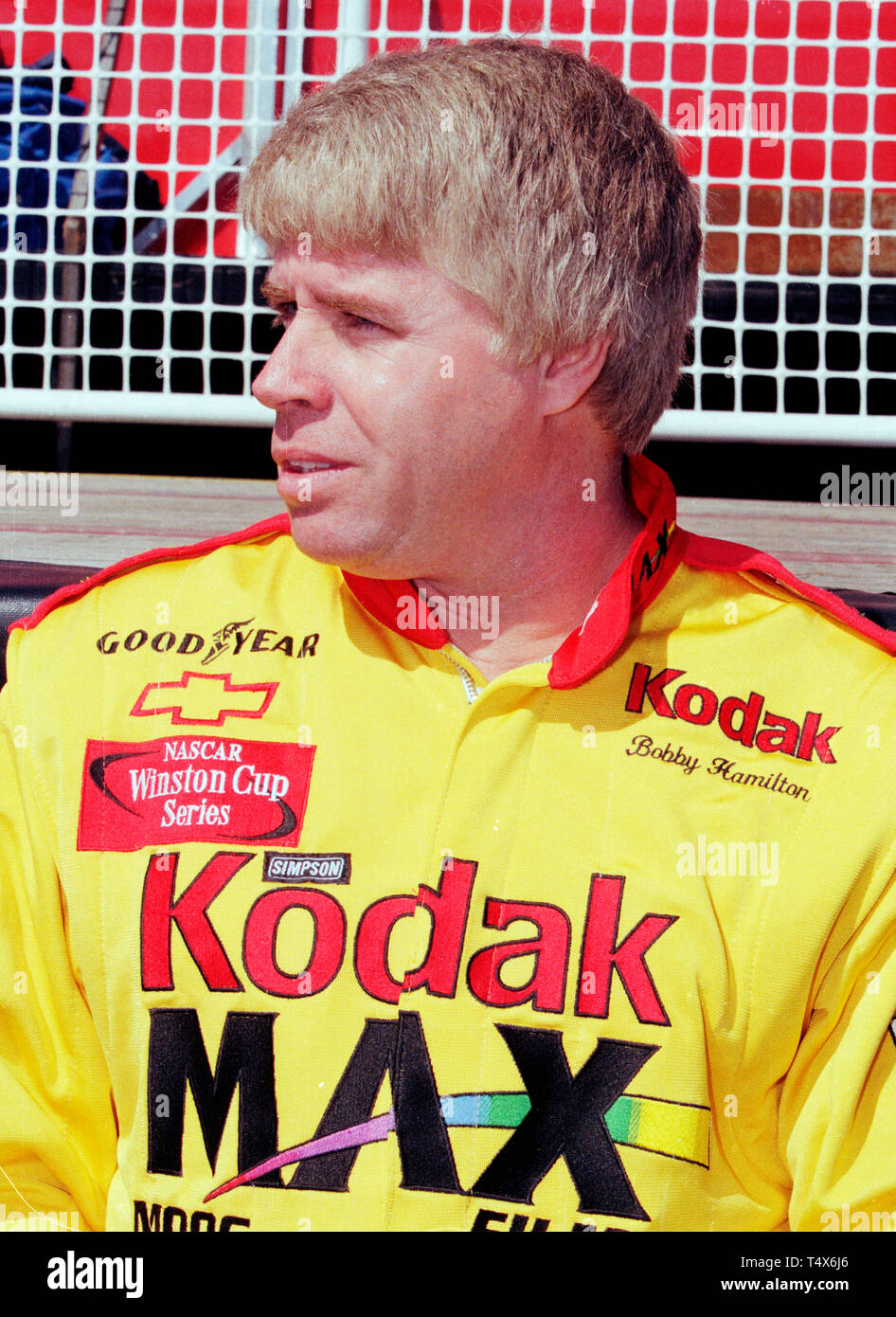 Bobby Hamilton auf Grubestraße bei Daytona International Speedway in etwa 2001. Stockfoto