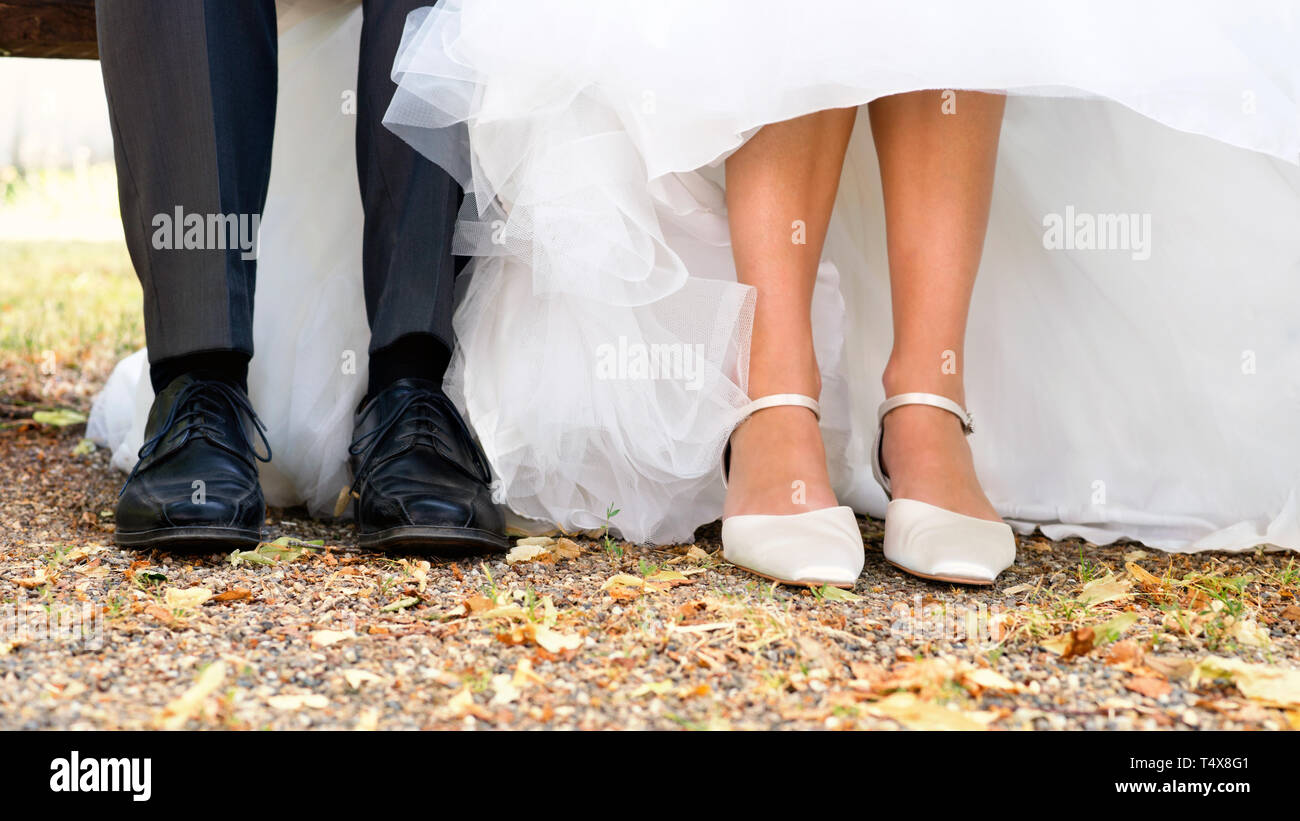 Braut und Bräutigam, Hochzeit Stockfoto