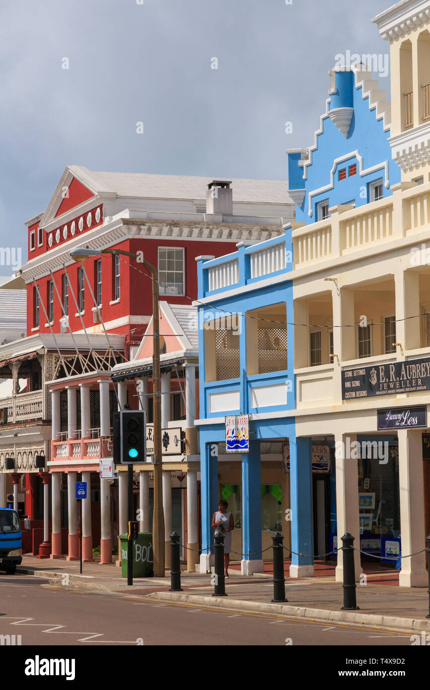 Bermuda, Hamilton, Britische koloniale Architektur Stockfoto