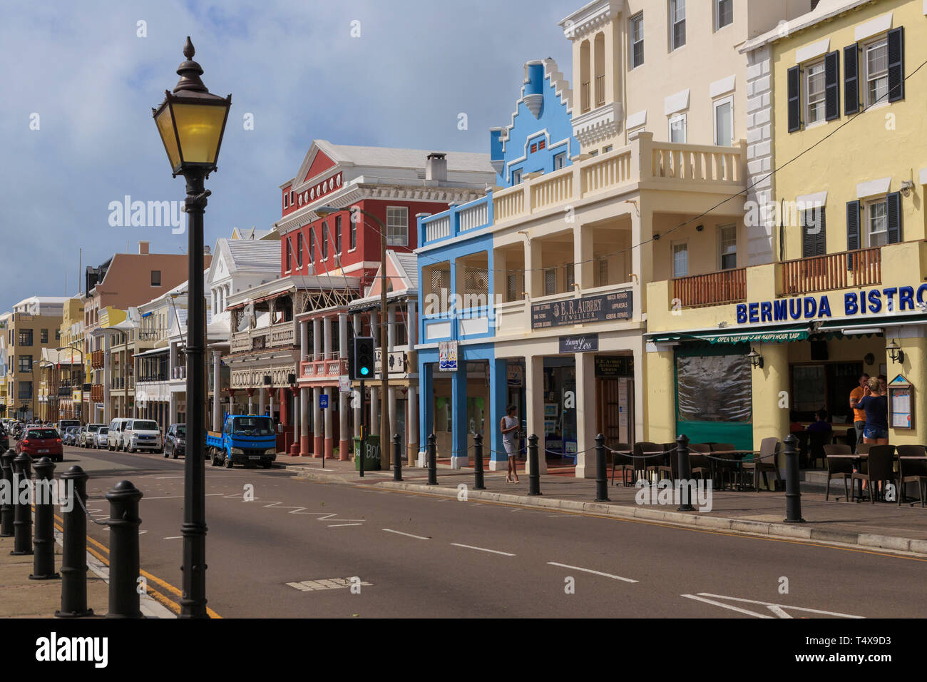Bermuda, Hamilton, Britische koloniale Architektur Stockfoto
