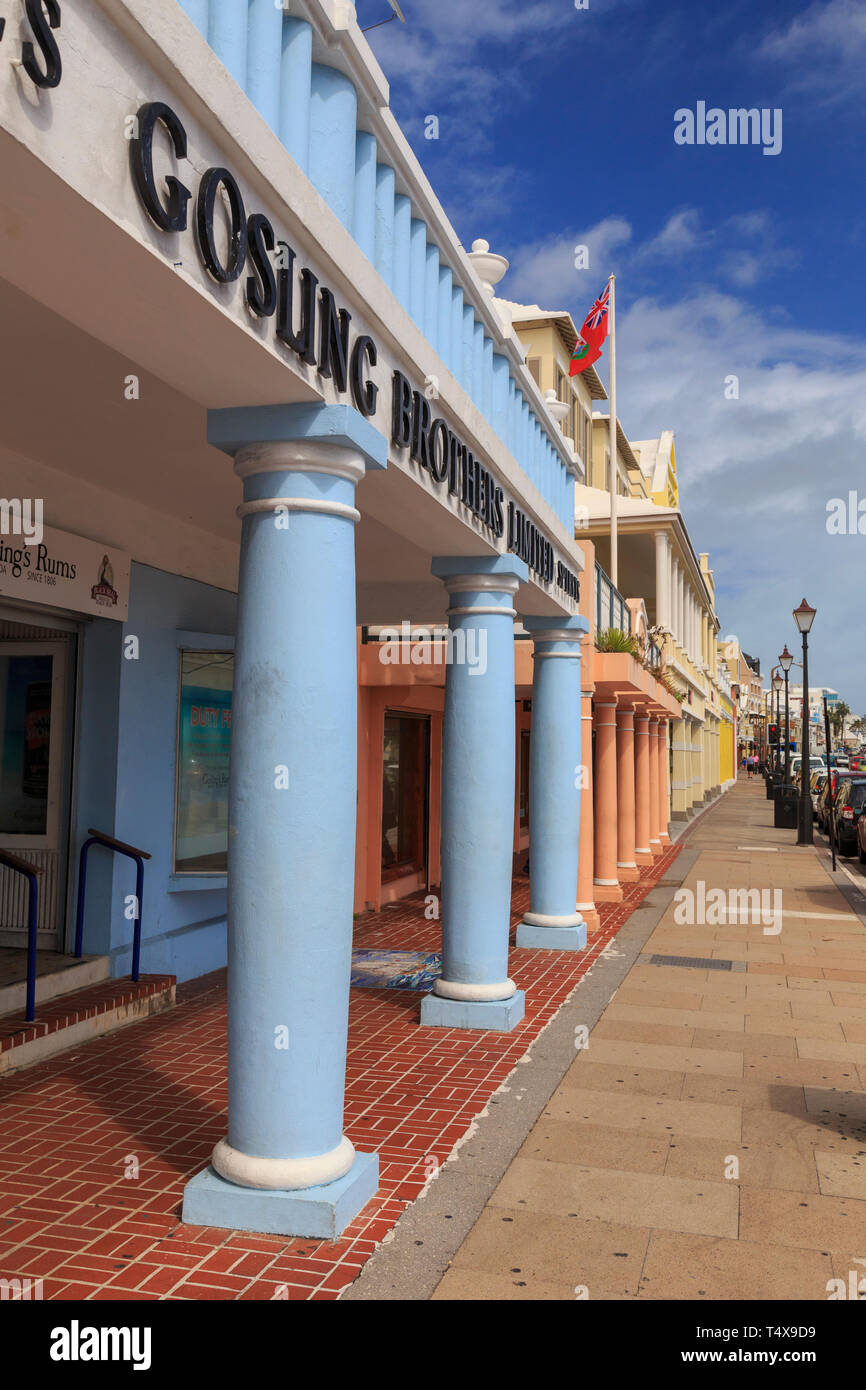 Bermuda, Hamilton, Britische koloniale Architektur Stockfoto
