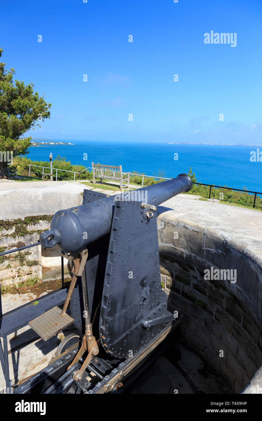 Bermuda, Fort Scaur Stockfoto