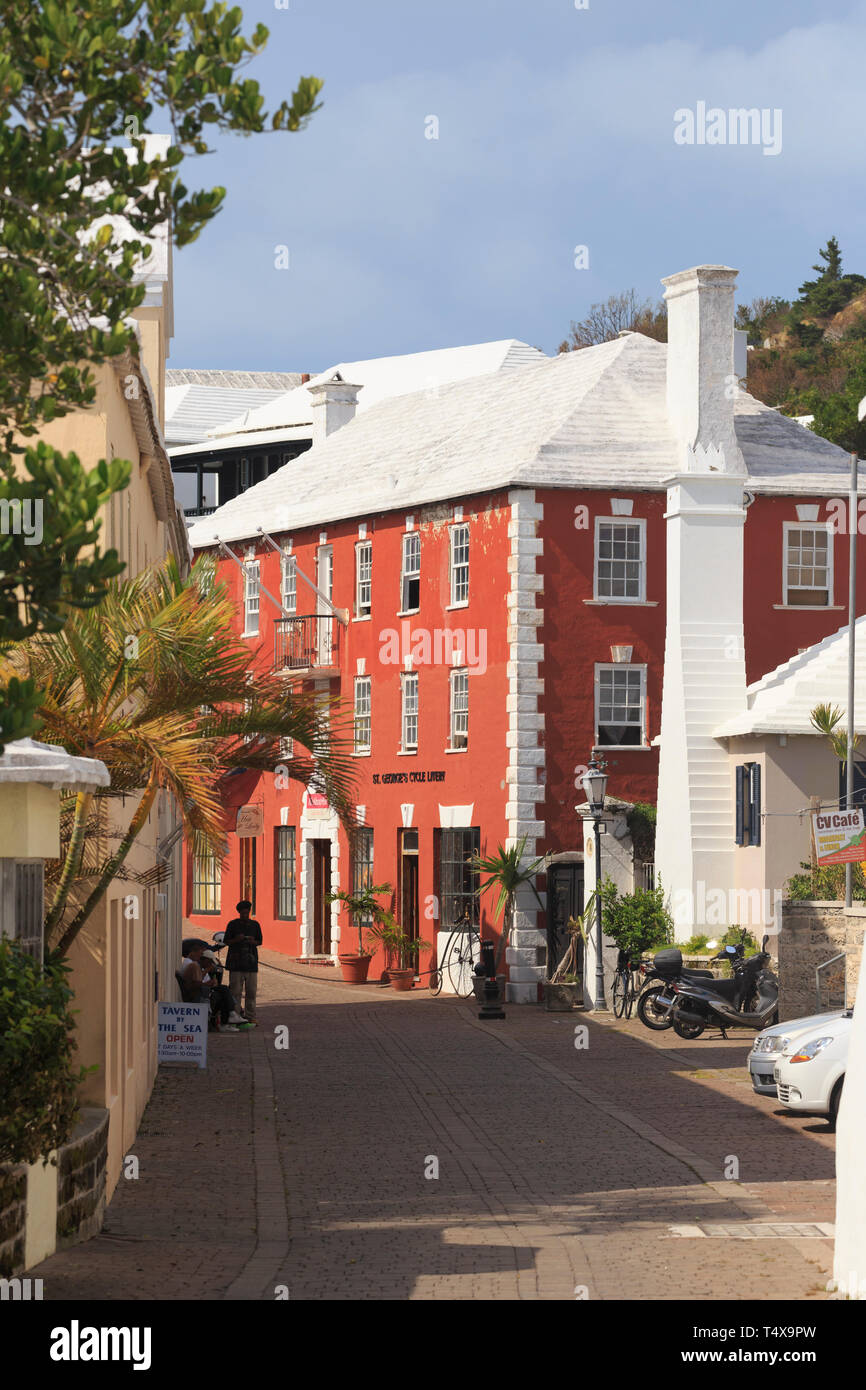 Bermuda, St. George's Historische Stadt Stockfoto