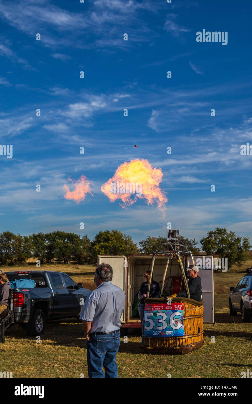 Prairie Hill Weinberg Balloon Festival Stockfoto