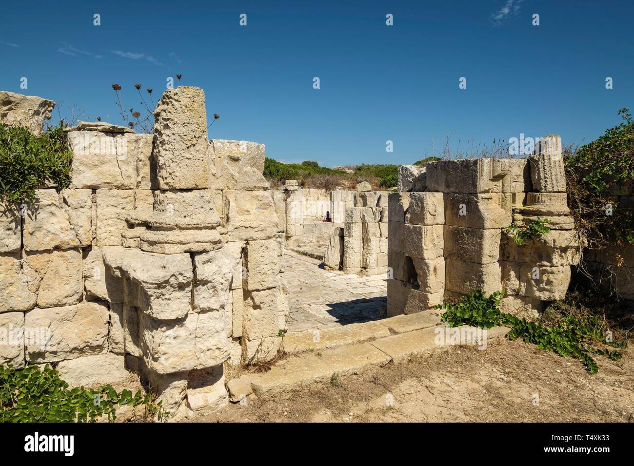 Antigua Capilla, Castillo de San Felipe, siglo XVI, Boca del Puerto de Mahón, Municipio de Villacarlos, Menorca, Balearen, Spanien. Stockfoto