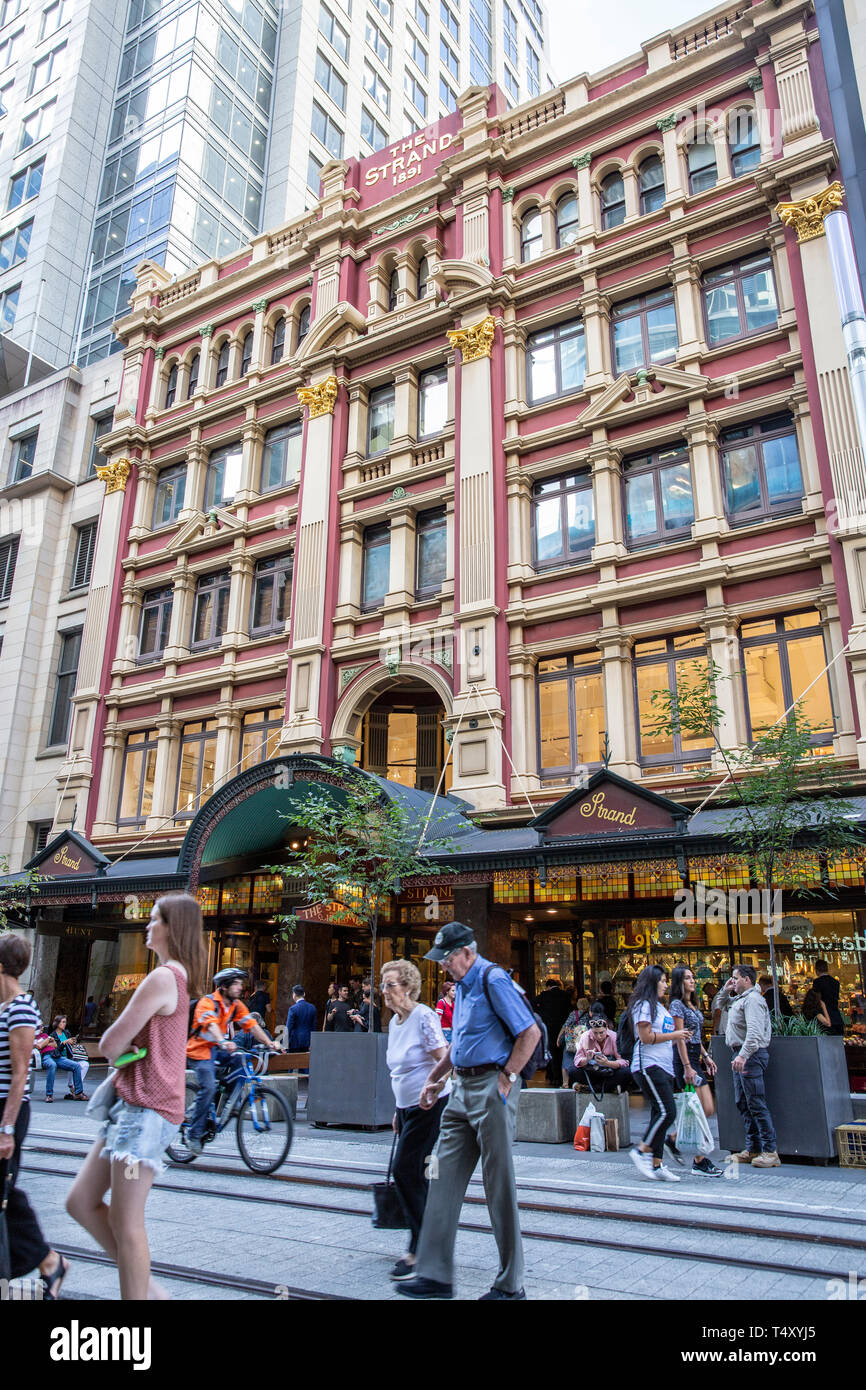 Strand Arcade retail Plaza in Sydney mit viktorianischen Fassade und Architektur, Sydney, NSW, Australien Stockfoto Strand Arcade retail Plaza in Sydney mit viktorianischen Fassade und Architektur, Sydney, NSW, Australien Stockfoto
