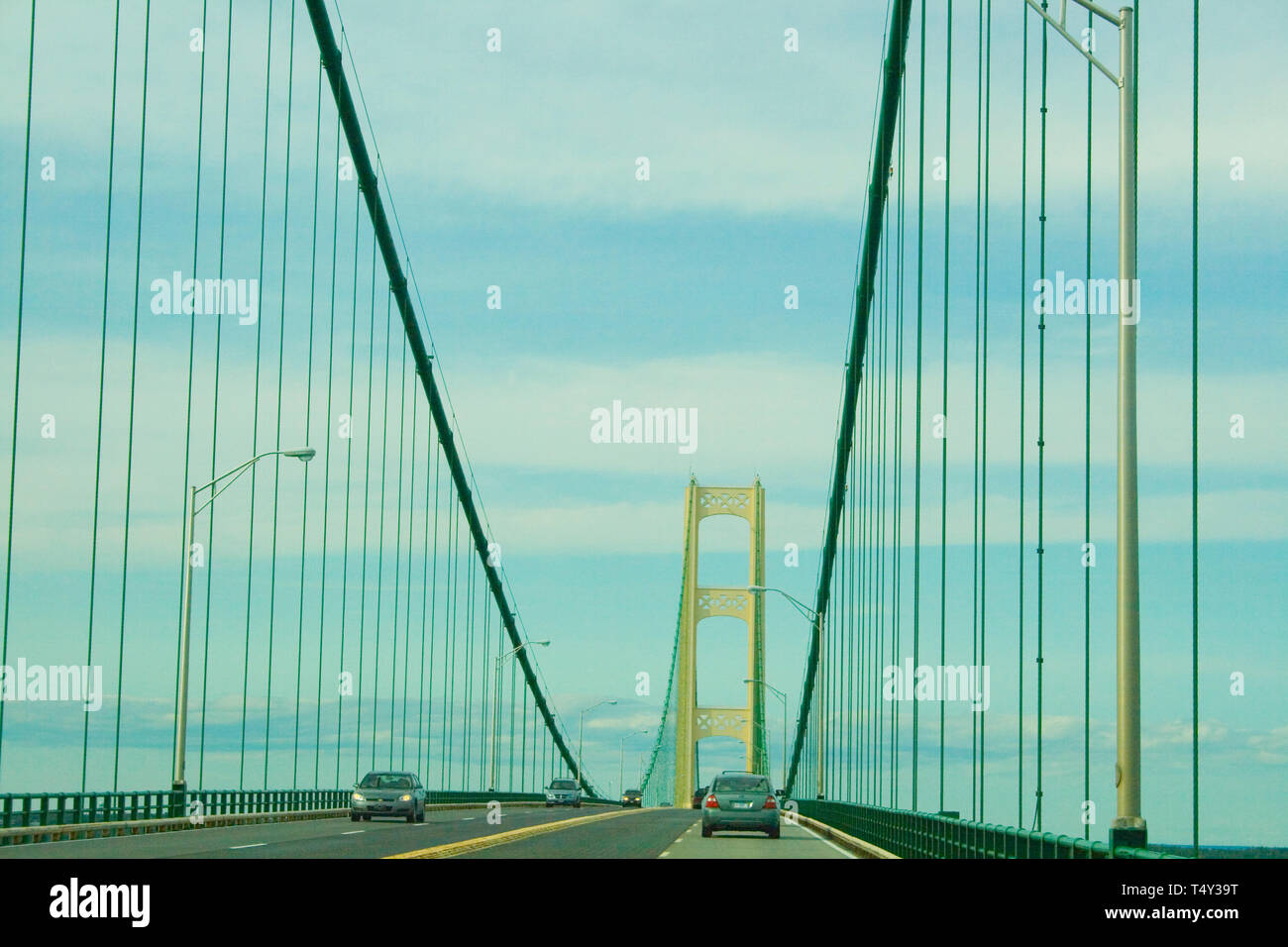 Mackinac Bridge, Michigan Stockfoto