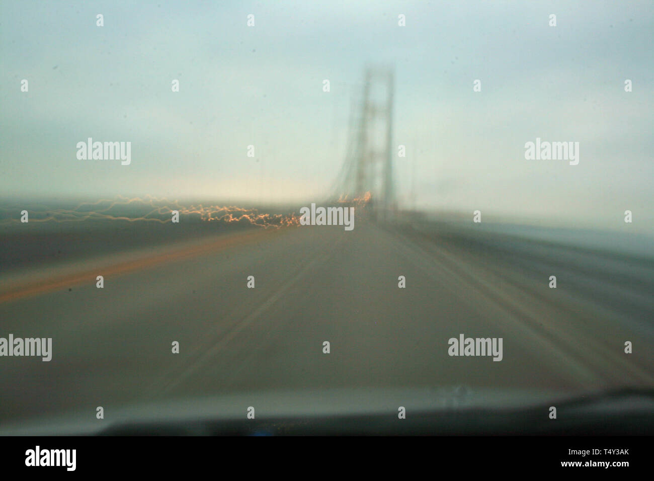 Mackinac Bridge, Michigan Stockfoto