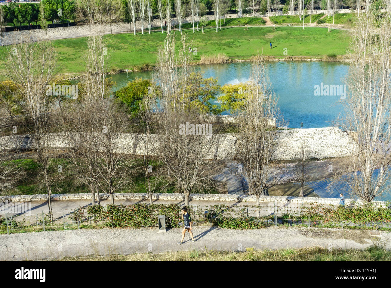 Cabecera Park ist Teil von Valencia Turia Gärten, Spanien Europa Stockfoto