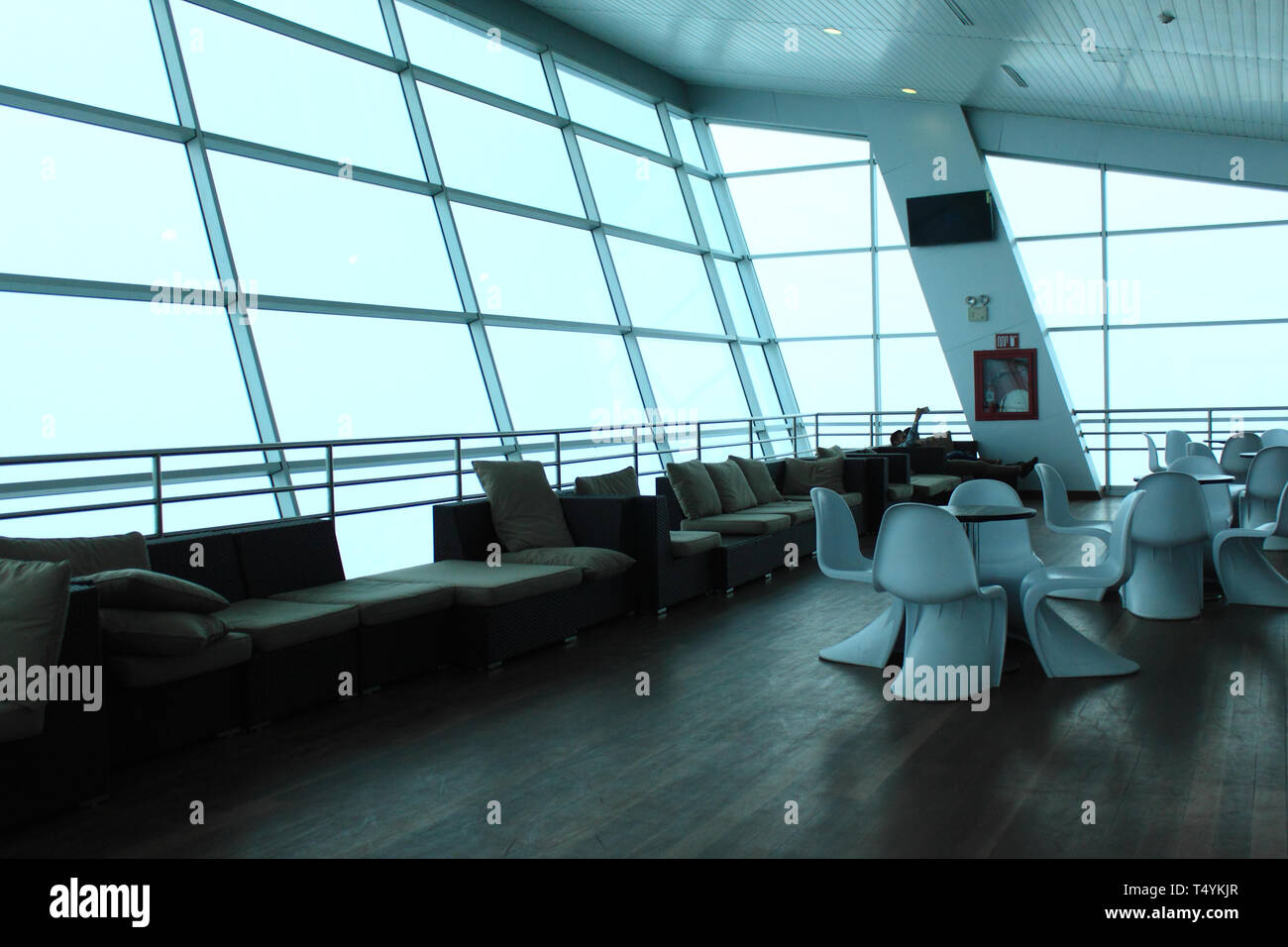 Merida, Venezuela - 12. Mai 2017: Einrichtung von El Teleferico de Merida, die höchste und längste Seilbahn der Welt. Stockfoto