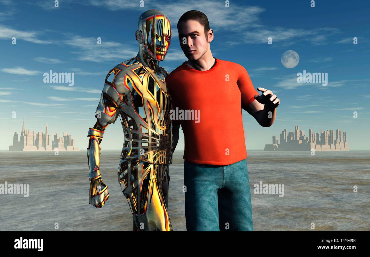 Die Evolution der Menschheit Stockfoto