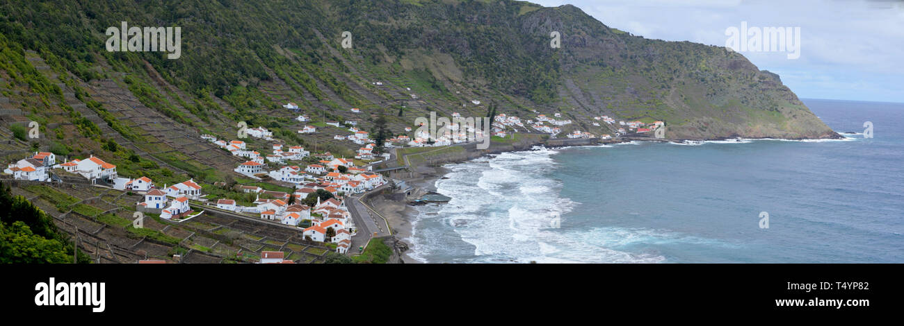 Sao Lourenço Bay, in der östlichen Küste von Santa Maria Island, Azoren Stockfoto