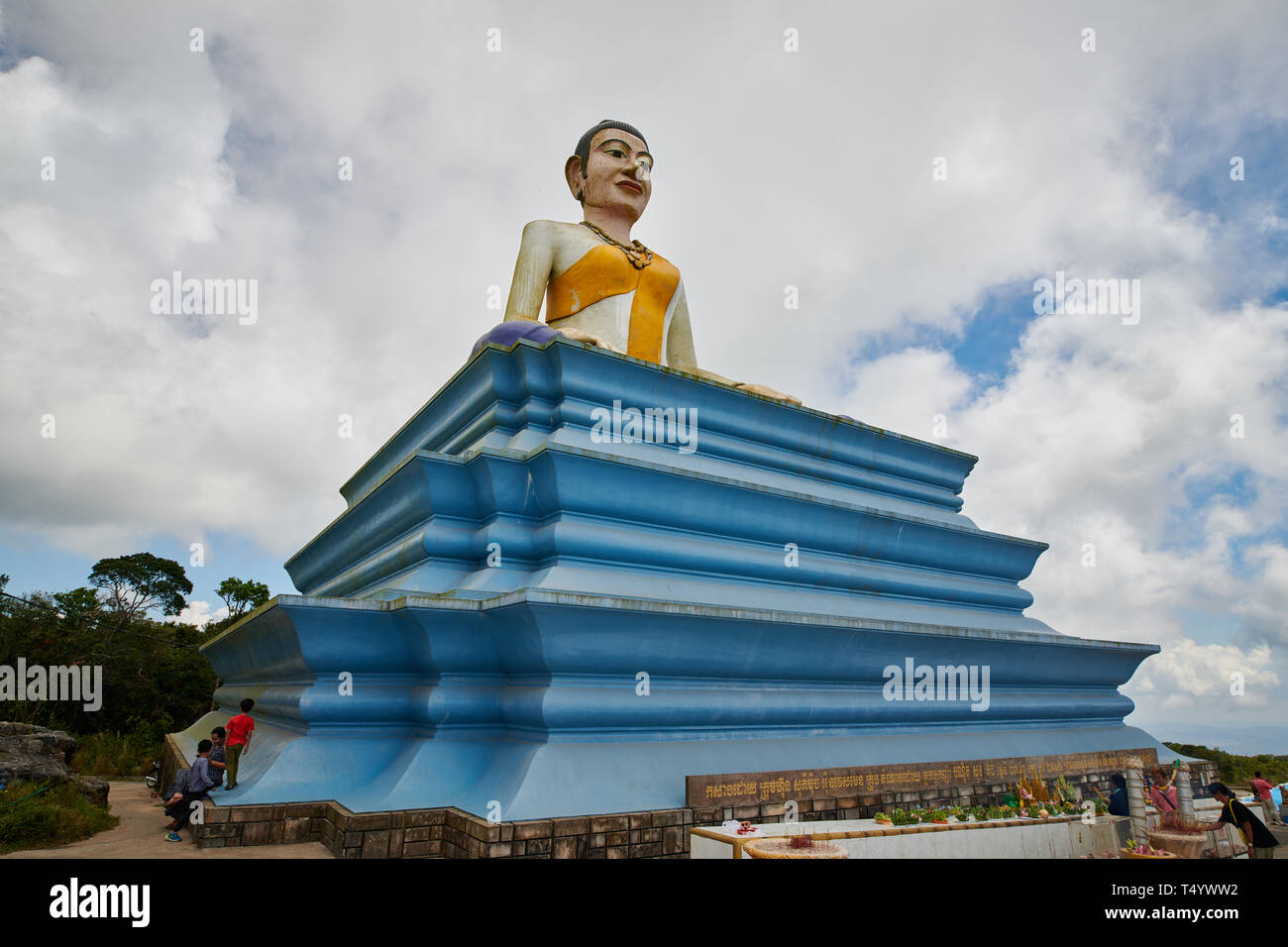 Lok Yeay Mao Monument im preah monivong bokor Nationalpark, Kambodscha Stockfoto