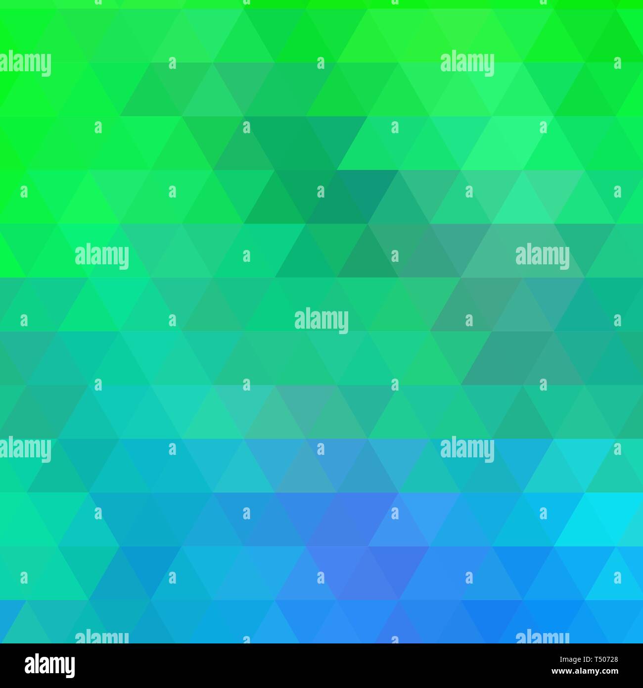 Hellblau, Grün polygon abstrakte Vorlage. Geometrische Abbildung in Origami Stil mit Farbverlauf. Das vieleckige Design Sie können für Ihre Website verwendet werden. Stockfoto