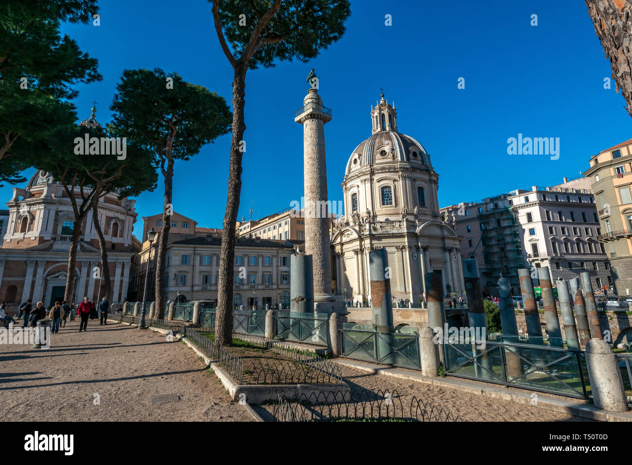 Römischen Siegessäule, Rom, Italien Stockfoto