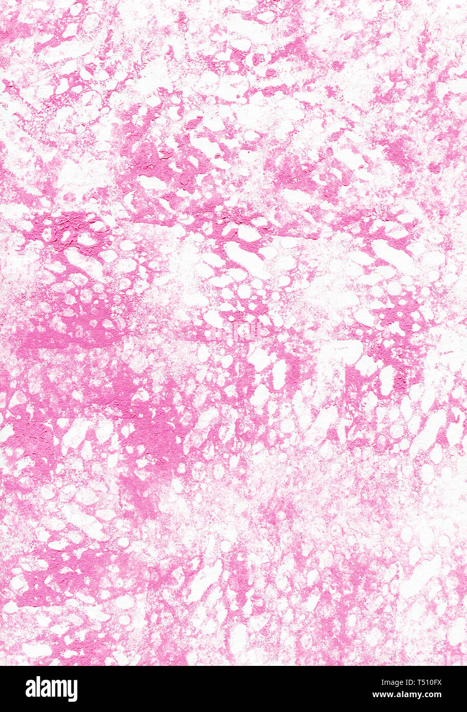 Abstrakte rosa Hintergrund. Weiß und rosa Flecken und Punkten. Textur von Sea Coral oder Marmor. Stockfoto
