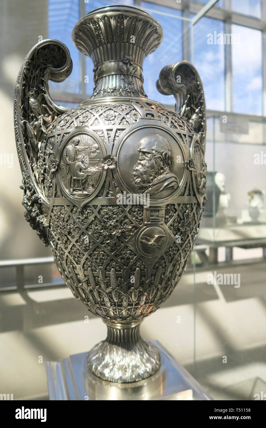 Bryant Vase im Metropolitan Museum der Kunst in New York City, USA Stockfoto