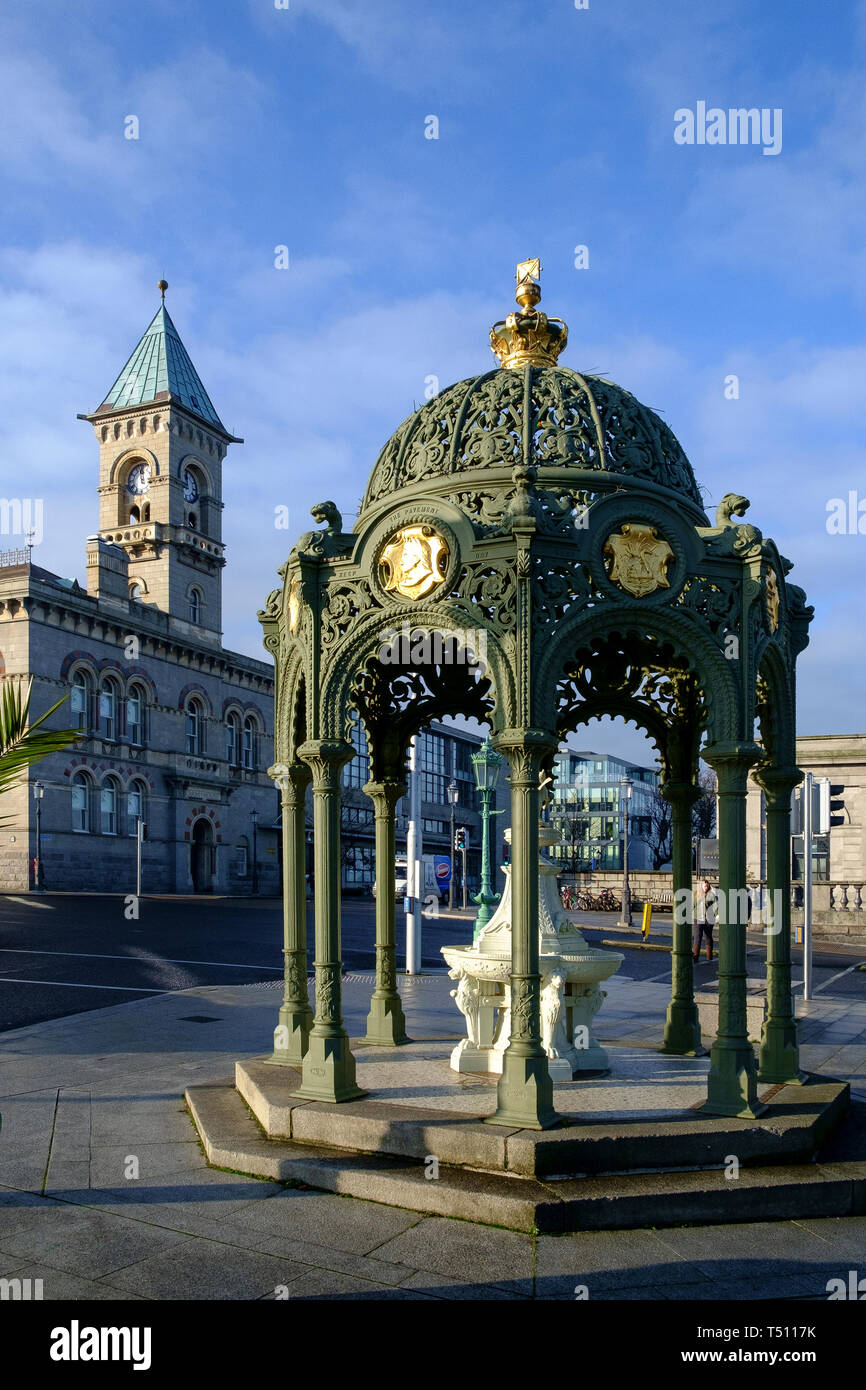 1900 â € "Königin Victoria Fountain Stockfoto