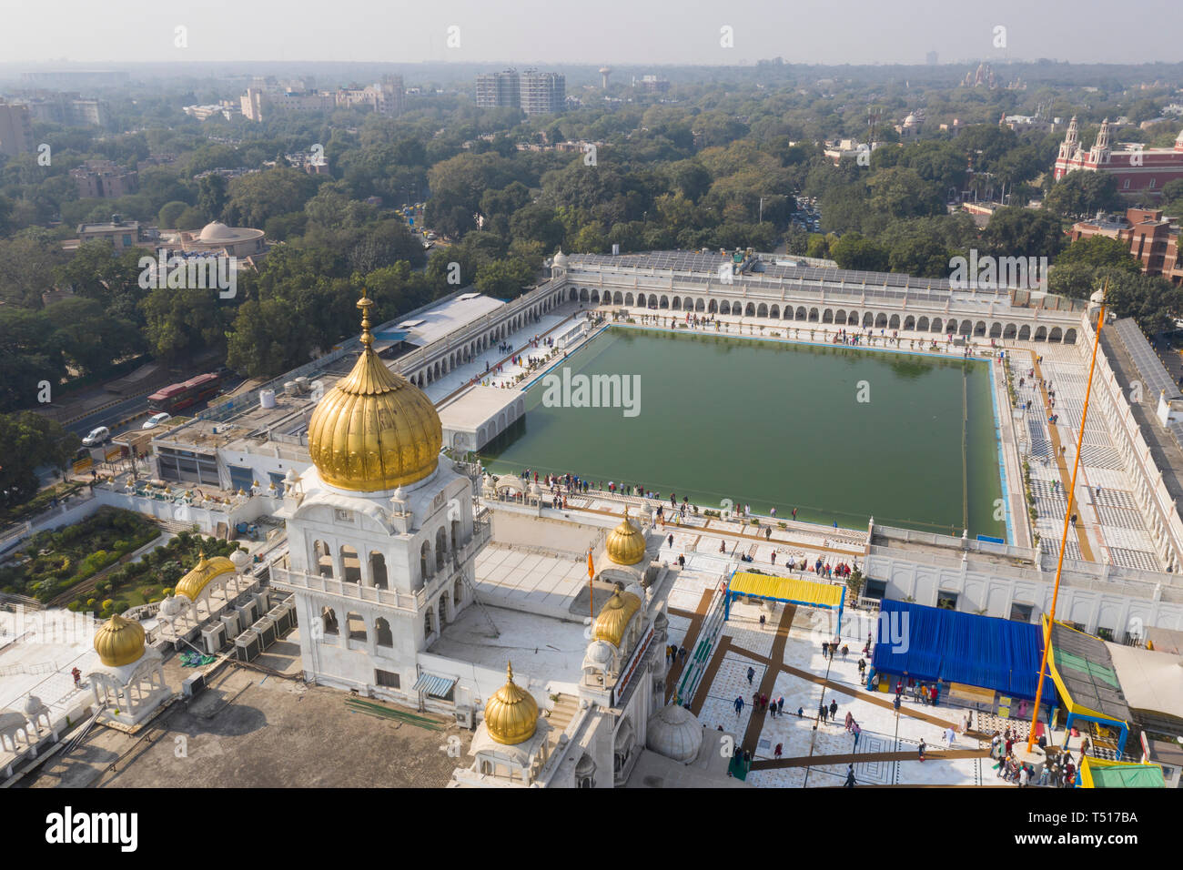 Indien, Neu-Delhi, Sikh Tempel Stockfoto