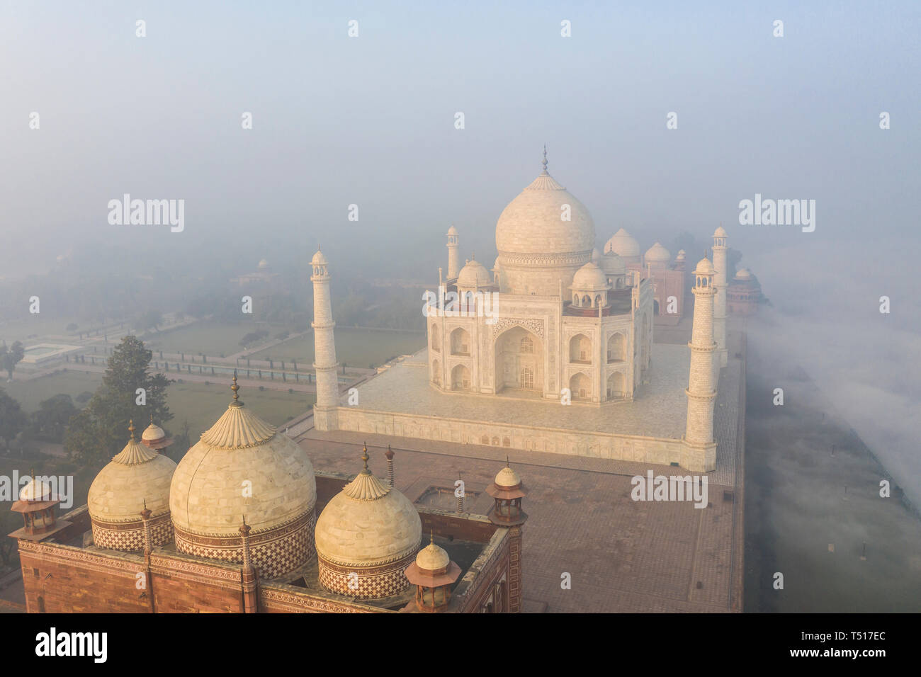 Indien, Uttar Pradesh, Taj Mahal (UNESCO Weltkulturerbe) Stockfoto