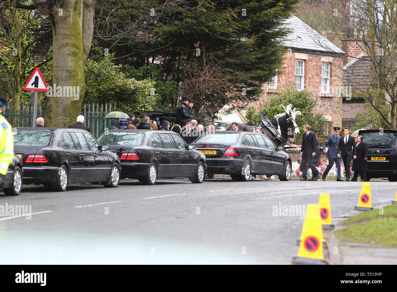 Liverpool, Großbritannien, Schauspieler Ken Dodds Beerdigung in der Stadt credit Ian Fairbrother/Alamy Stockfotos Stockfoto