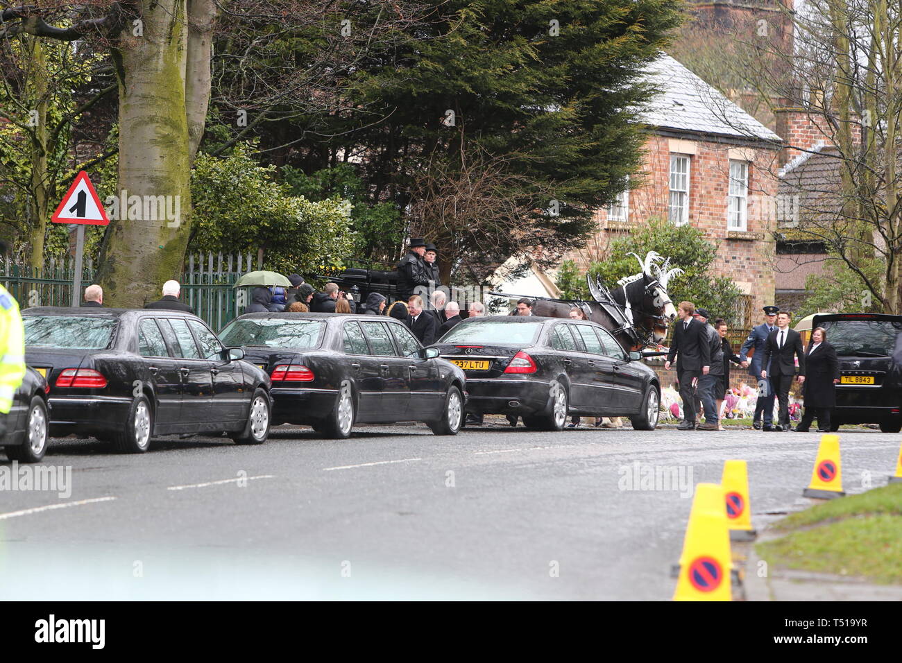 Liverpool, Großbritannien, Schauspieler Ken Dodds Beerdigung in der Stadt credit Ian Fairbrother/Alamy Stockfotos Stockfoto