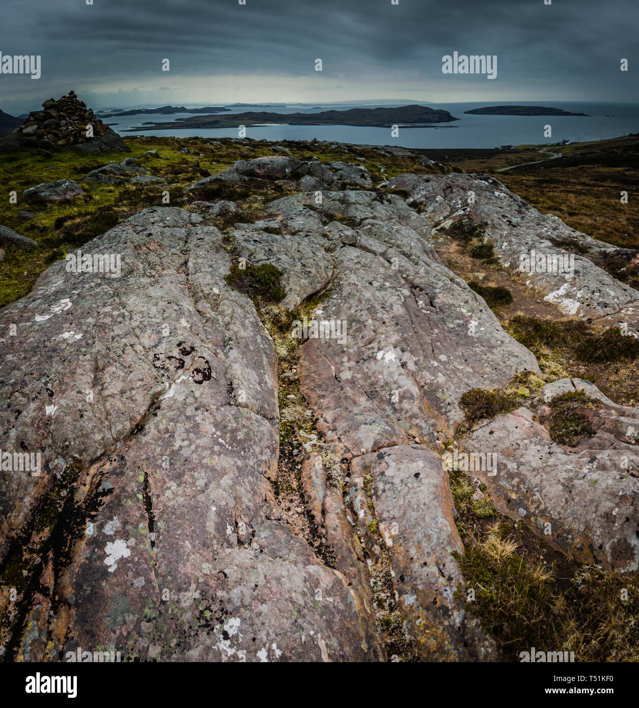 Brae der Achnahaird, Westküste von Schottland. Stockfoto