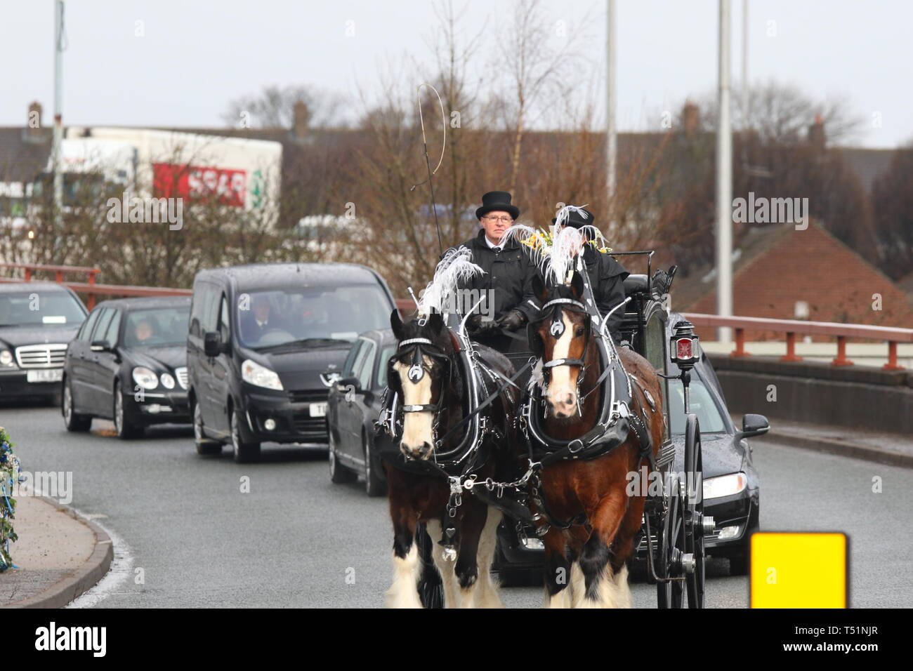 Liverpool, Großbritannien, Schauspieler Ken Dodds Beerdigung in der Stadt credit Ian Fairbrother/Alamy Stockfotos Stockfoto