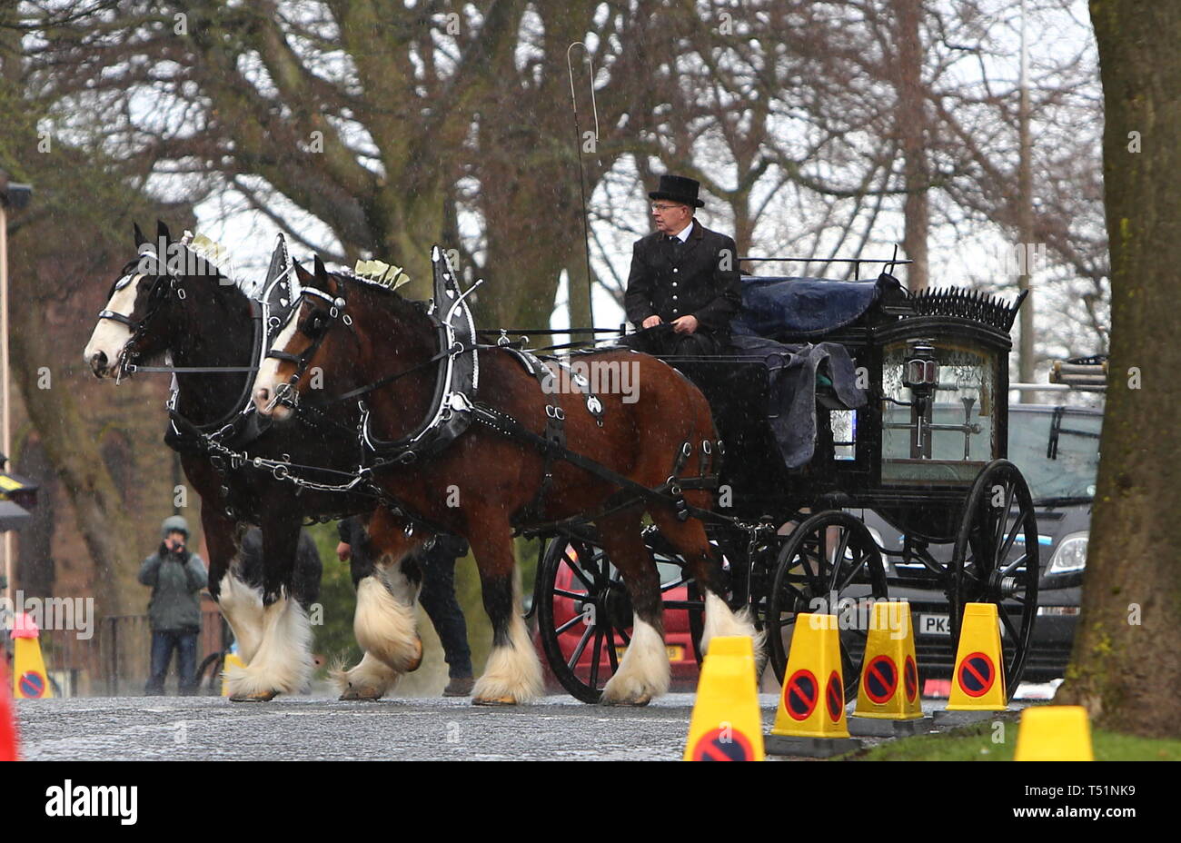 Liverpool, Großbritannien, Schauspieler Ken Dodds Beerdigung in der Stadt credit Ian Fairbrother/Alamy Stockfotos Stockfoto