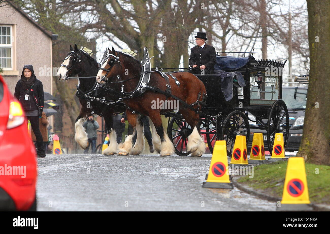 Liverpool, Großbritannien, Schauspieler Ken Dodds Beerdigung in der Stadt credit Ian Fairbrother/Alamy Stockfotos Stockfoto