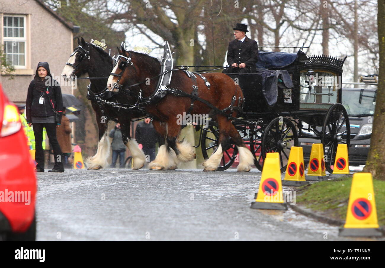 Liverpool, Großbritannien, Schauspieler Ken Dodds Beerdigung in der Stadt credit Ian Fairbrother/Alamy Stockfotos Stockfoto