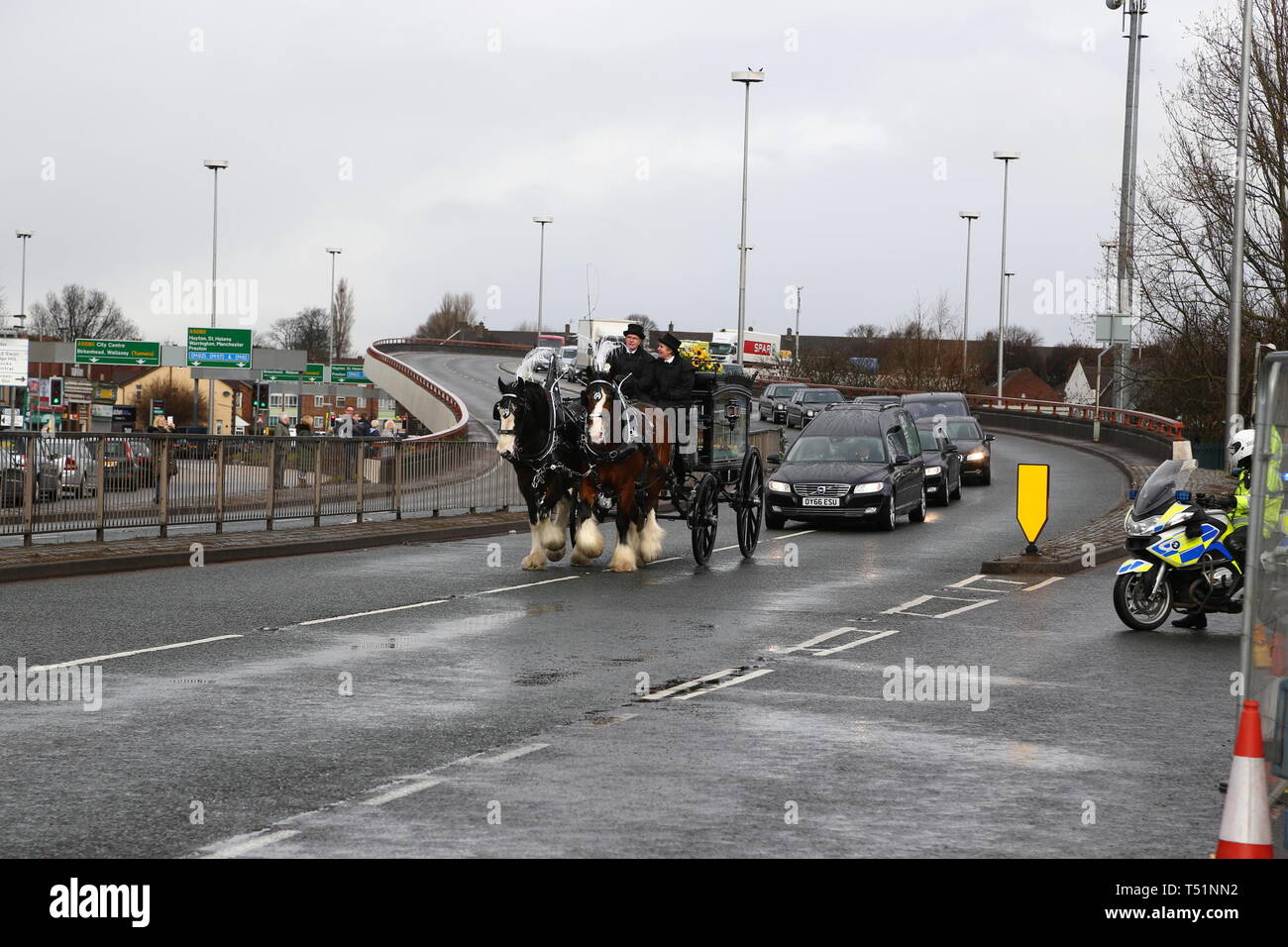 Liverpool, Großbritannien, Schauspieler Ken Dodds Beerdigung in der Stadt credit Ian Fairbrother/Alamy Stockfotos Stockfoto