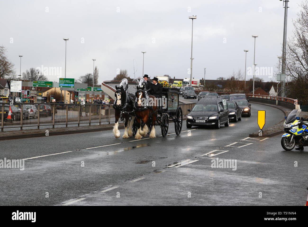 Liverpool, Großbritannien, Schauspieler Ken Dodds Beerdigung in der Stadt credit Ian Fairbrother/Alamy Stockfotos Stockfoto