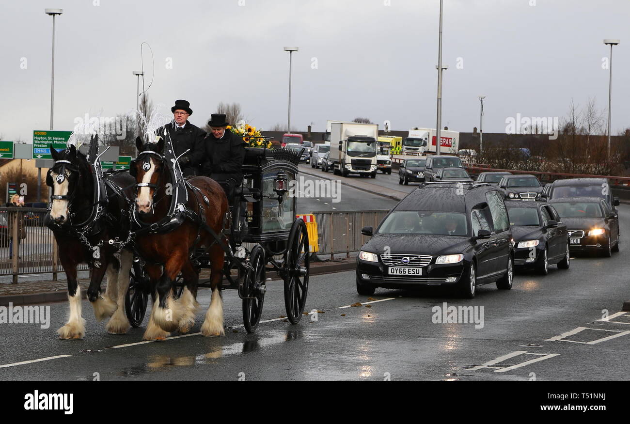 Liverpool, Großbritannien, Schauspieler Ken Dodds Beerdigung in der Stadt credit Ian Fairbrother/Alamy Stockfotos Stockfoto