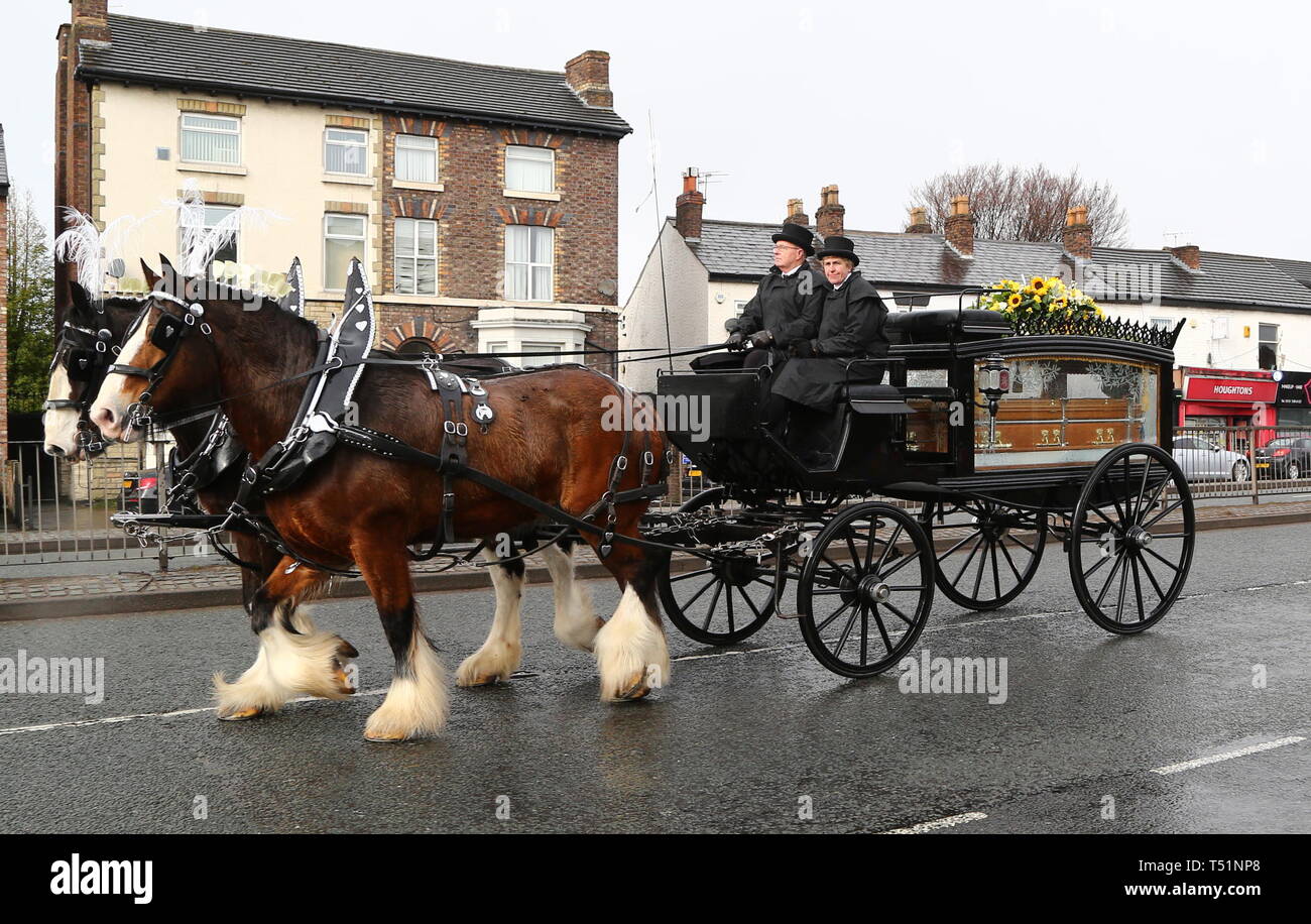 Liverpool, Großbritannien, Schauspieler Ken Dodds Beerdigung in der Stadt credit Ian Fairbrother/Alamy Stockfotos Stockfoto