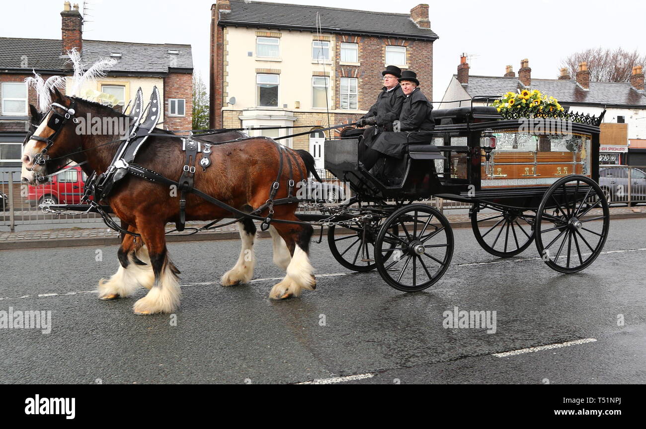 Liverpool, Großbritannien, Schauspieler Ken Dodds Beerdigung in der Stadt credit Ian Fairbrother/Alamy Stockfotos Stockfoto