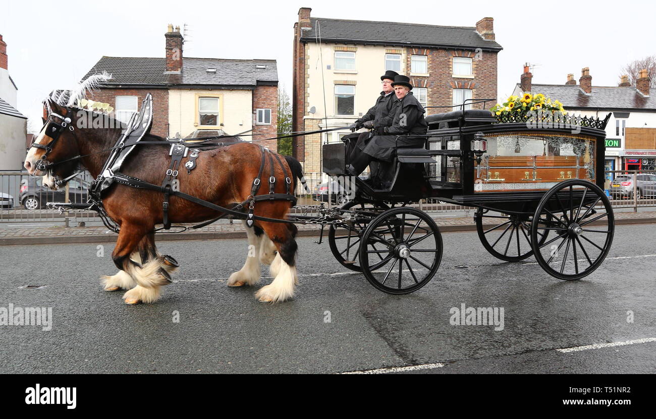 Liverpool, Großbritannien, Schauspieler Ken Dodds Beerdigung in der Stadt credit Ian Fairbrother/Alamy Stockfotos Stockfoto