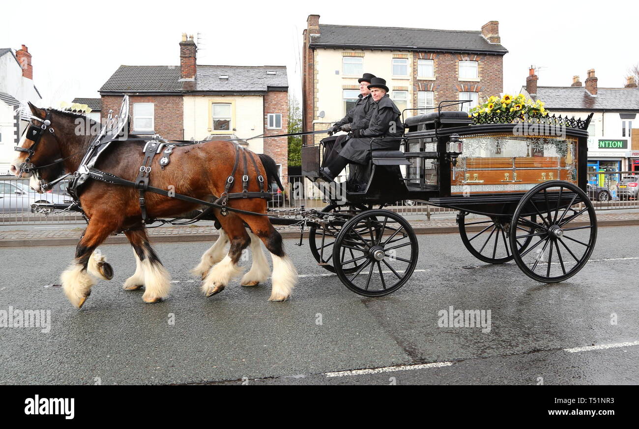 Liverpool, Großbritannien, Schauspieler Ken Dodds Beerdigung in der Stadt credit Ian Fairbrother/Alamy Stockfotos Stockfoto