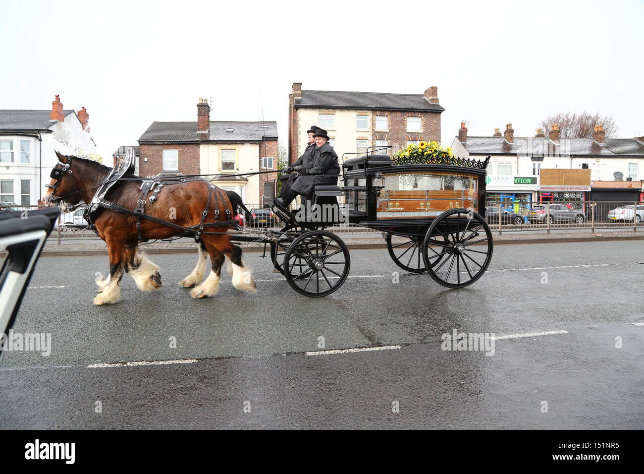 Liverpool, Großbritannien, Schauspieler Ken Dodds Beerdigung in der Stadt credit Ian Fairbrother/Alamy Stockfotos Stockfoto