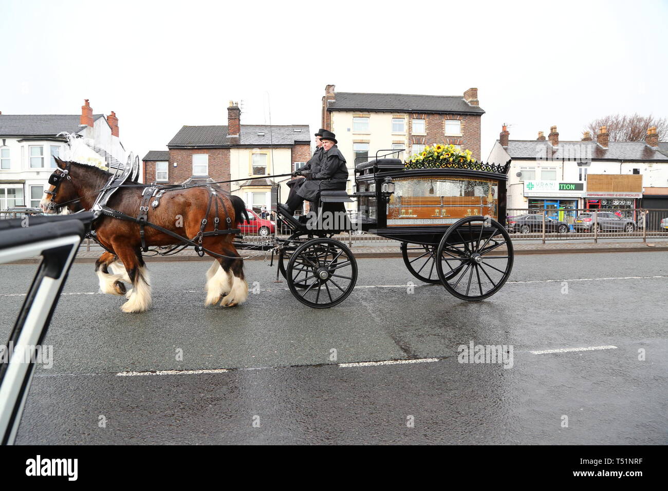 Liverpool, Großbritannien, Schauspieler Ken Dodds Beerdigung in der Stadt credit Ian Fairbrother/Alamy Stockfotos Stockfoto