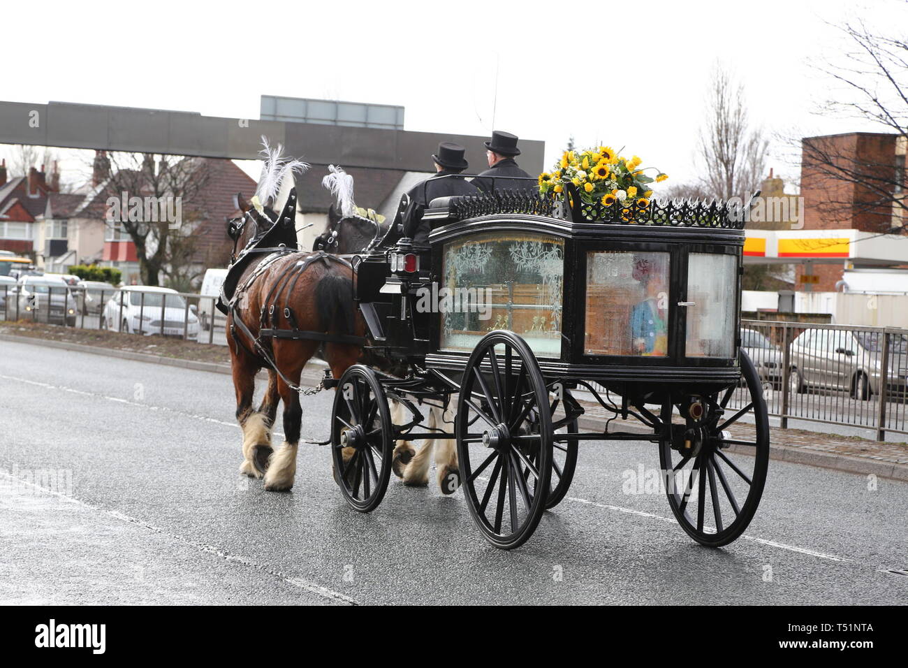 Liverpool, Großbritannien, Schauspieler Ken Dodds Beerdigung in der Stadt credit Ian Fairbrother/Alamy Stockfotos Stockfoto